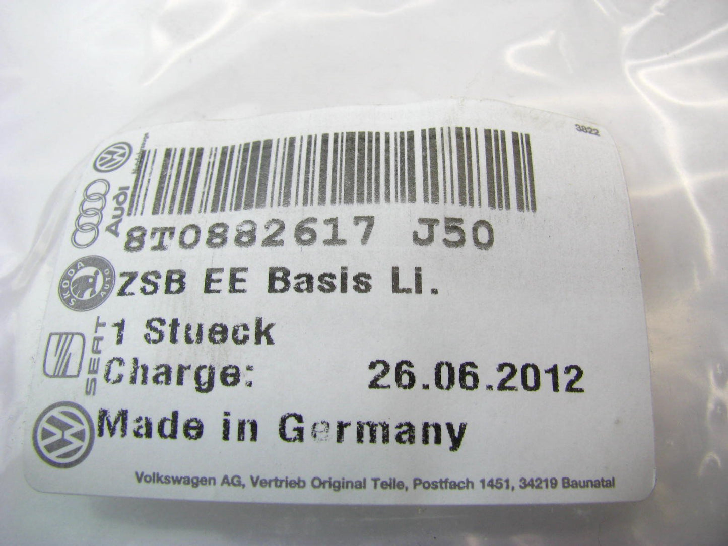 Front Left Drivers Side Seat Back Recliner Adjustment Handle AUDI # 8T0882617J50