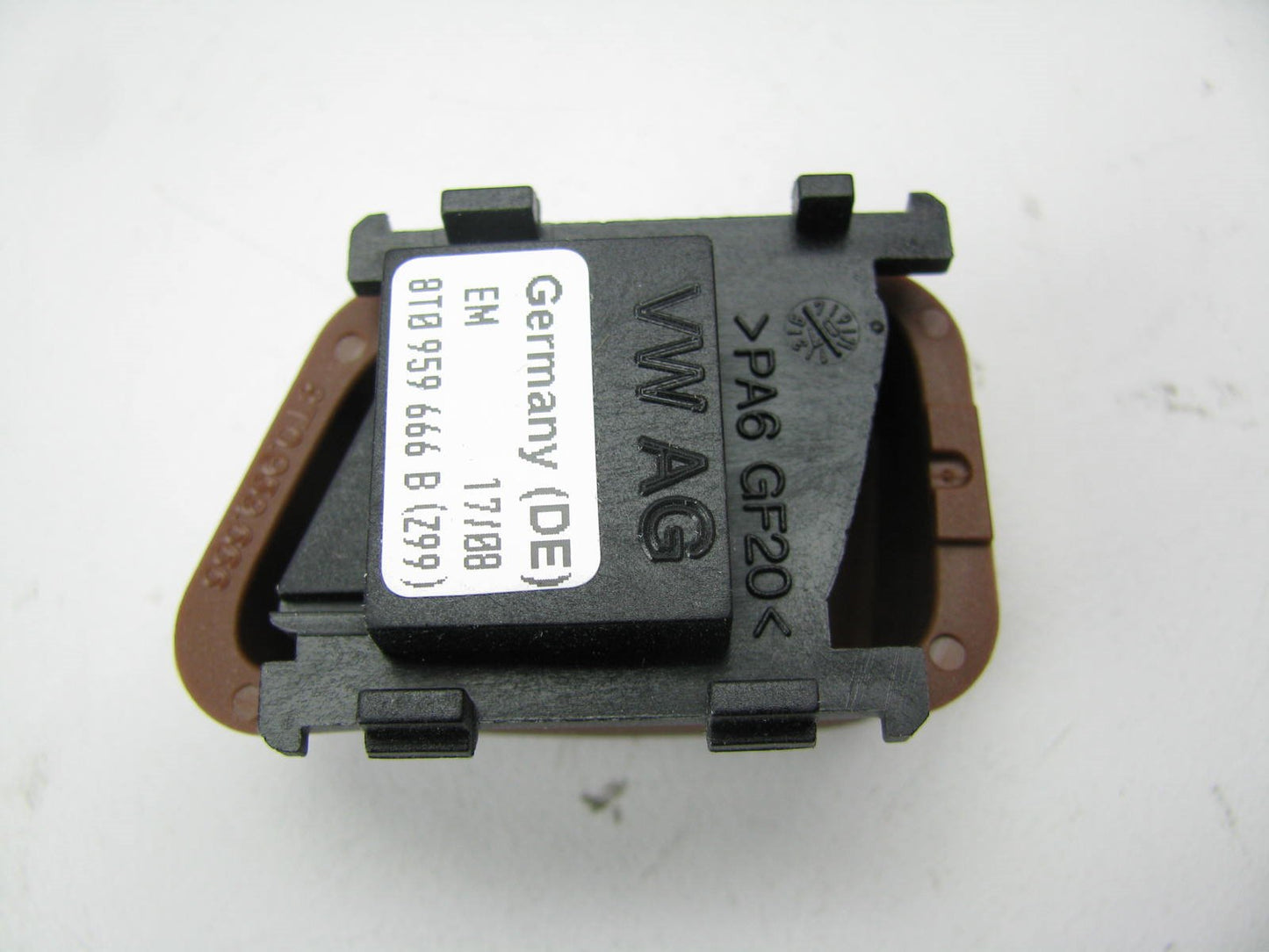 NEW - OEM Front Right Side Power Seat Memory Switch BROWN For Audi 8T0959666BZ99