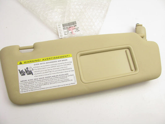 NEW GENUINE OEM Vw Audi 8U0857552DQM6 RIGHT Side Sun Visor Beige
