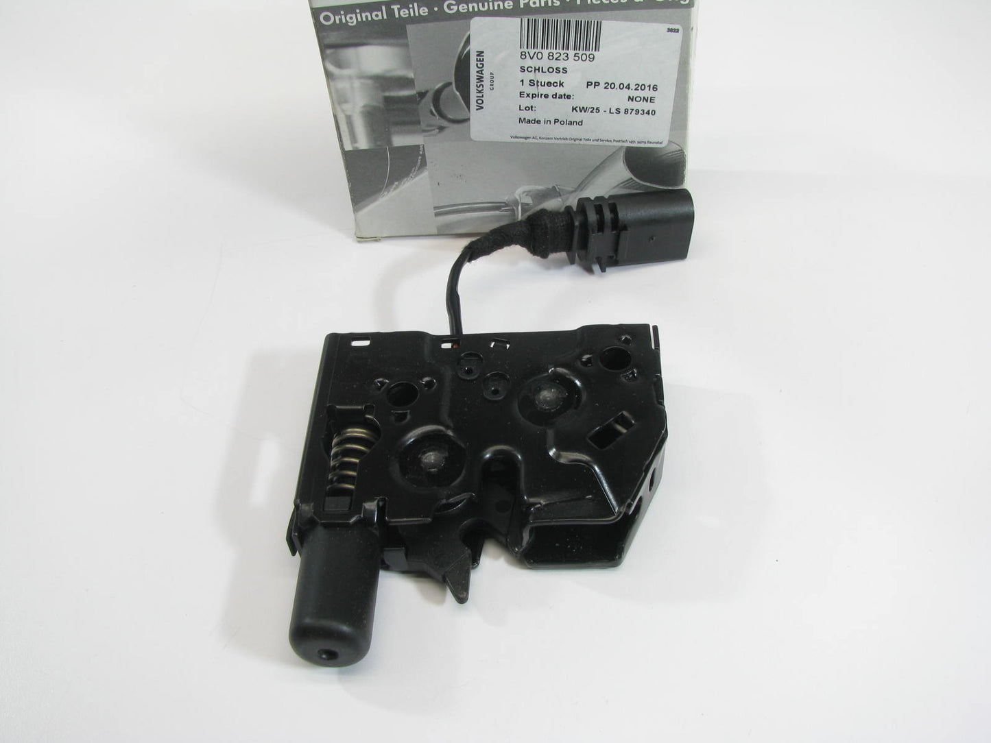 NEW - OEM VW Audi 8V0-823-509 Hood Latch Lock For 2015-17 A3 S3