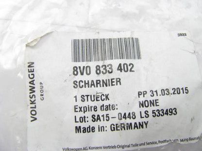 NEW GENUINE OEM Audi 8V0833402 Door Hinge Right Upper - 2015-2016 Audi A3/S3