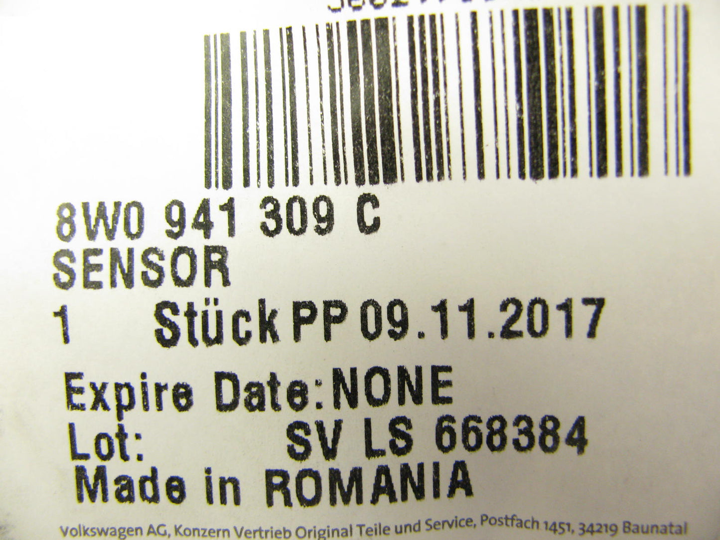 NEW - OEM 8W0941309C Head Light Leveling Sensor For 2017-2019 Audi A4