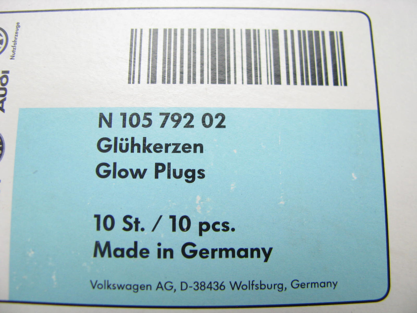 (10) NEW - OEM VW Audi N 10579202 Diesel Glow Plug For 2004-2006 1.9L TDI