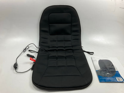 Wagan 9738 Heated Seat Cushion - Black - For Winter / Cold Weather Driving