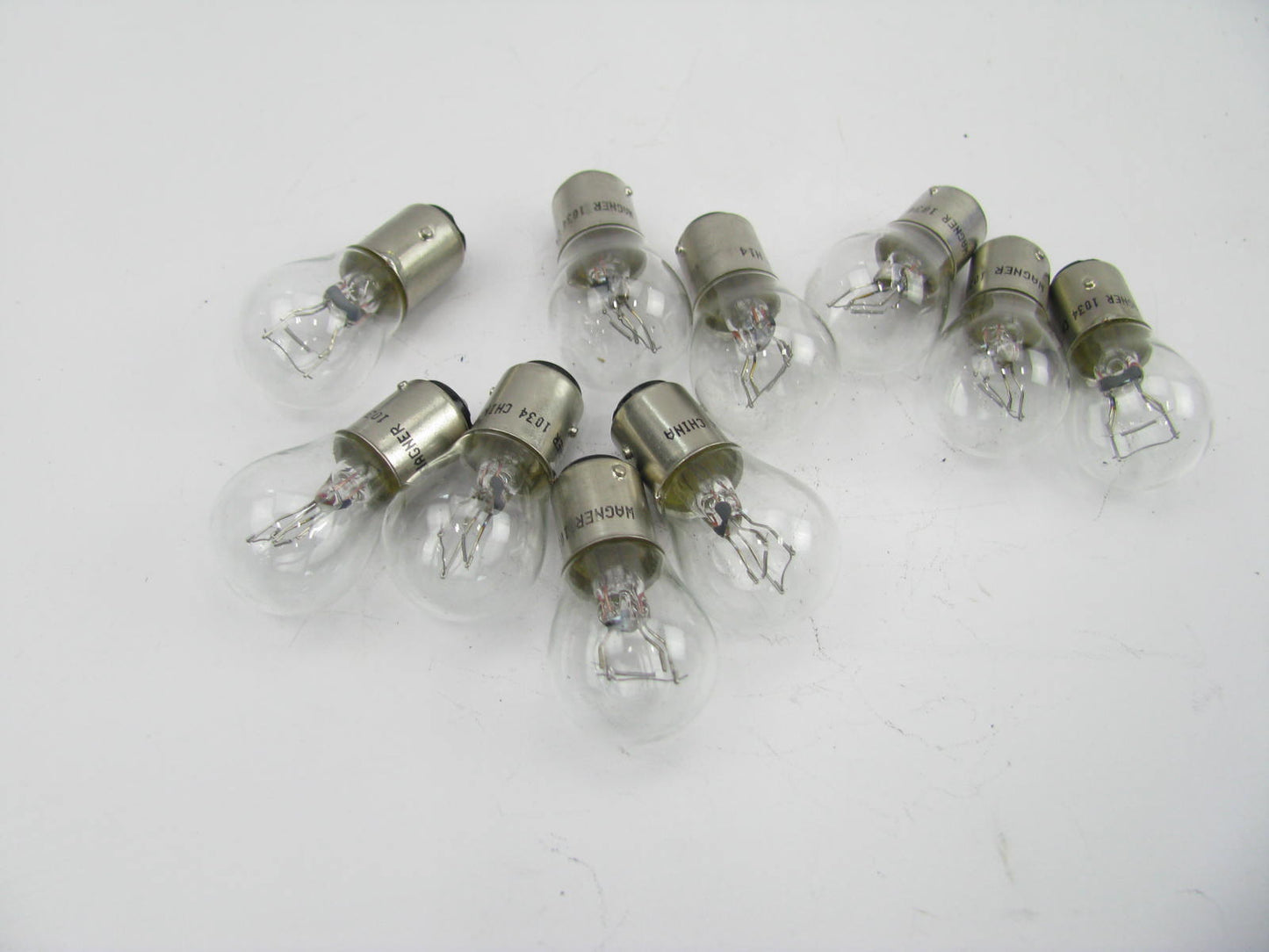 (10) Wagner 1034 Turn Signal Light Bulb - Double Contact Index S-8 12V 8.26 Watt