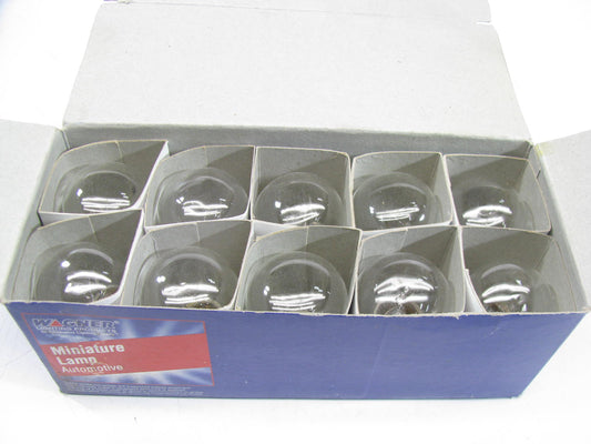 (10) Wagner 1133 Single Contact Bayonet Minature Light Bulb 6V 24 Watt