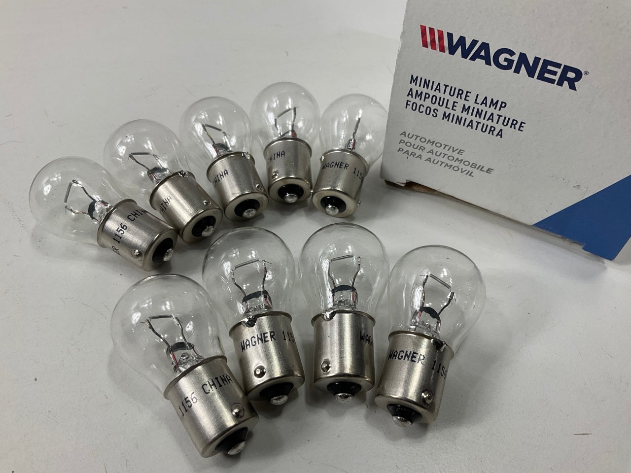 (9) Wagner 1156 Back Up / Turn Signal Light Bulbs