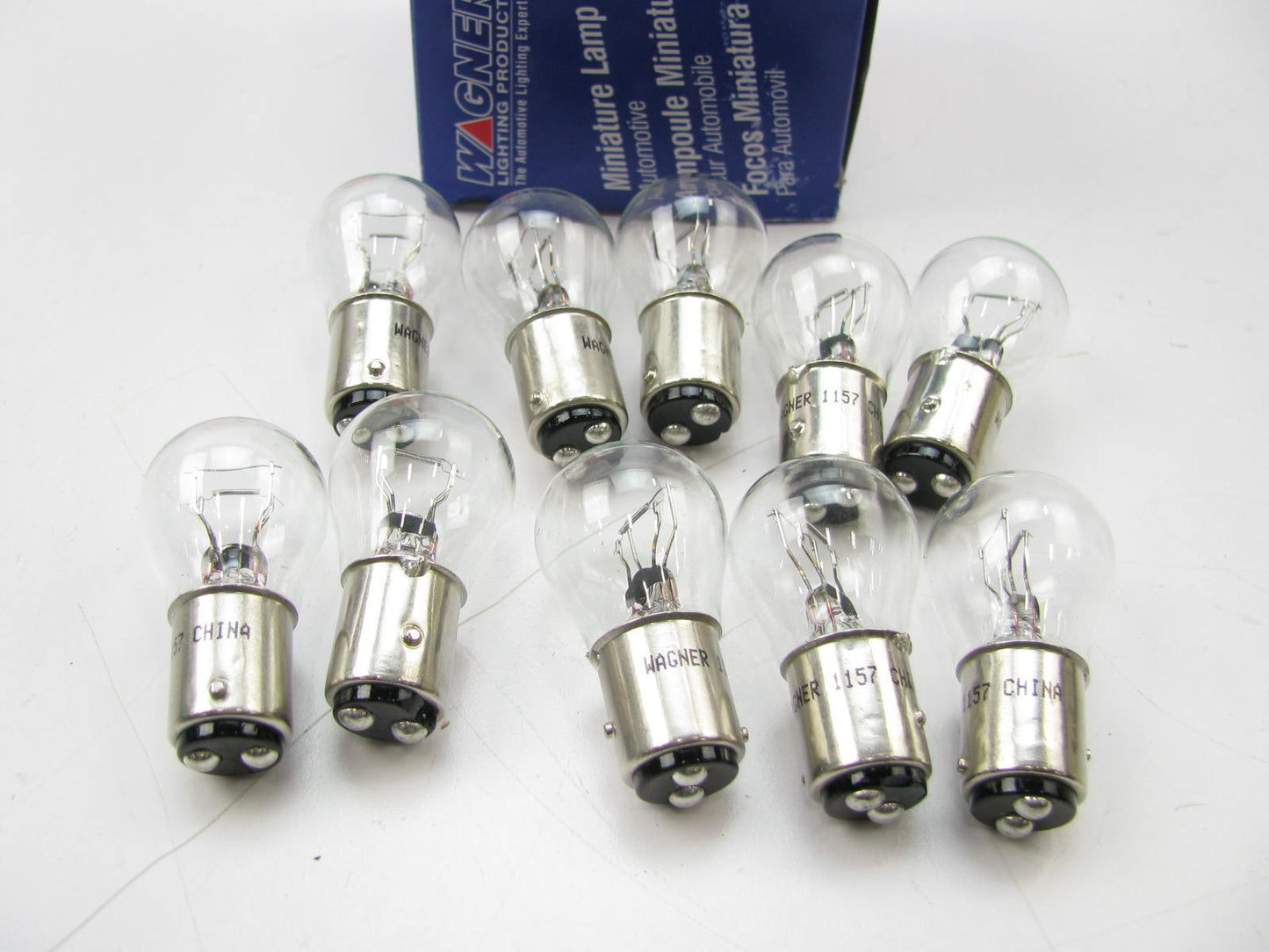 (10) Wagner 1157 Miniature Light Bulb - Double Contact Index S-8