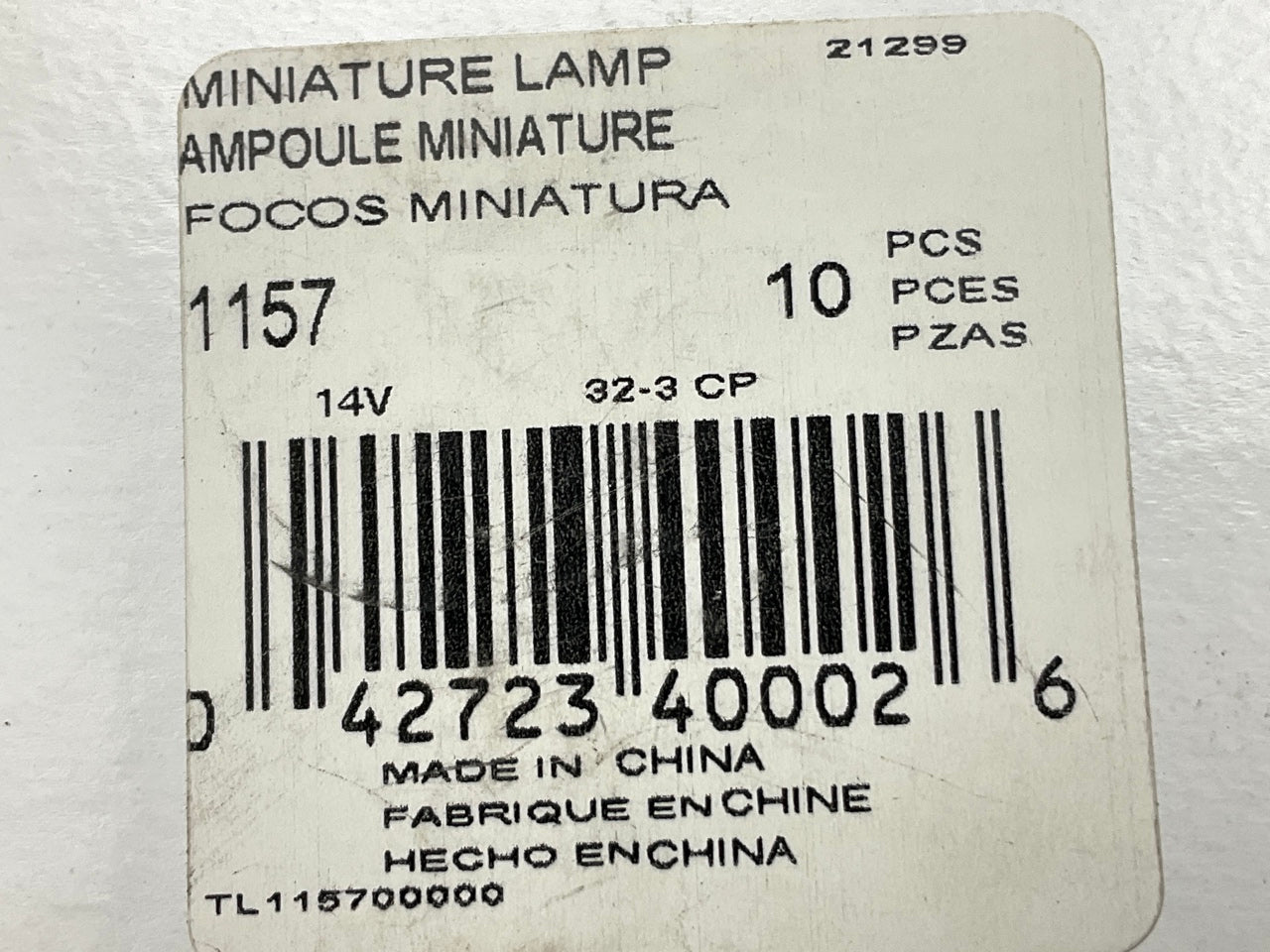 (9) Wagner 1157 Miniature Light Bulb - Double Contact Index S-8