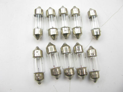 (10) Wagner 12100 Minature Light Bulb - SV8.5 T-3