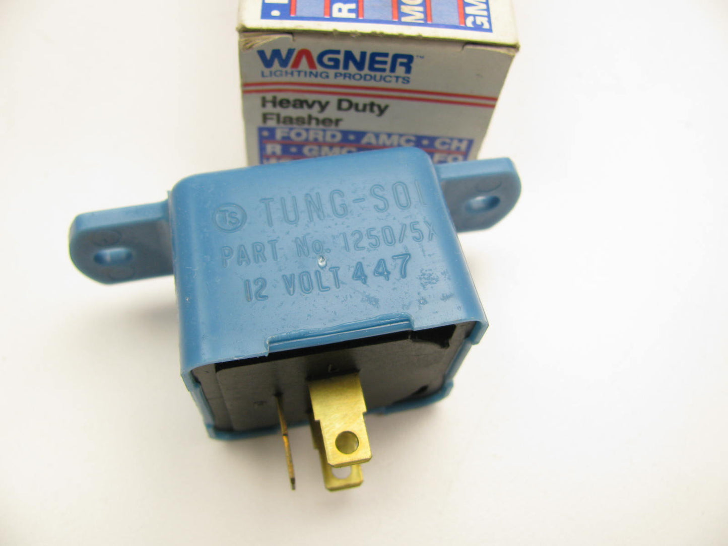 Wagner 1250-5X UNIVERSAL Heavy Duty Turn Signal Flasher Relay 3 Prong 12V 447