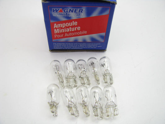 (10) Wagner 168 Miniature Light Bulb - Wedge T-3 1/4