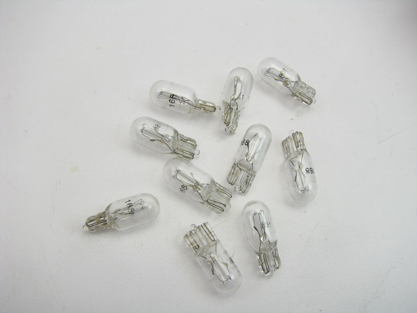 (10) Wagner 168 Miniature Light Bulb - Wedge T-3 1/4