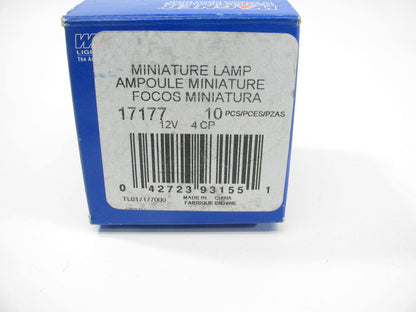 (10) Wagner 17177 Minature Light Bulb - W2.1 X 9.5D 12V 5 Watt