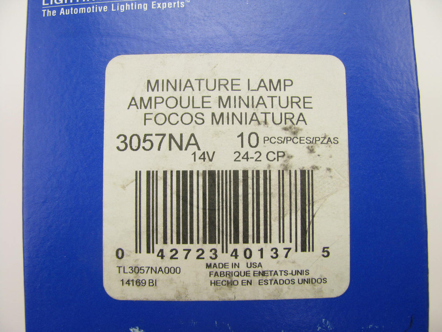 (10) Wagner 3057NA Amber Parking Lamp Bulb - Double Contact Wedge GT-8