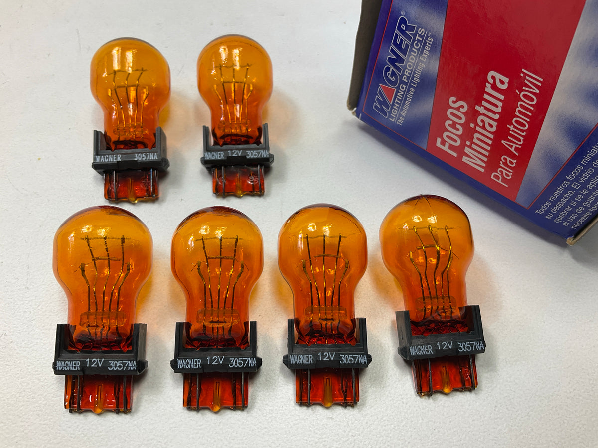 (6) Wagner 3057NA Front Light Bulb 14 V - 24-2CP