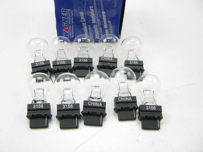 (10) Wagner 3156 Miniature Light Bulb - Single Contact Wedge GT-8