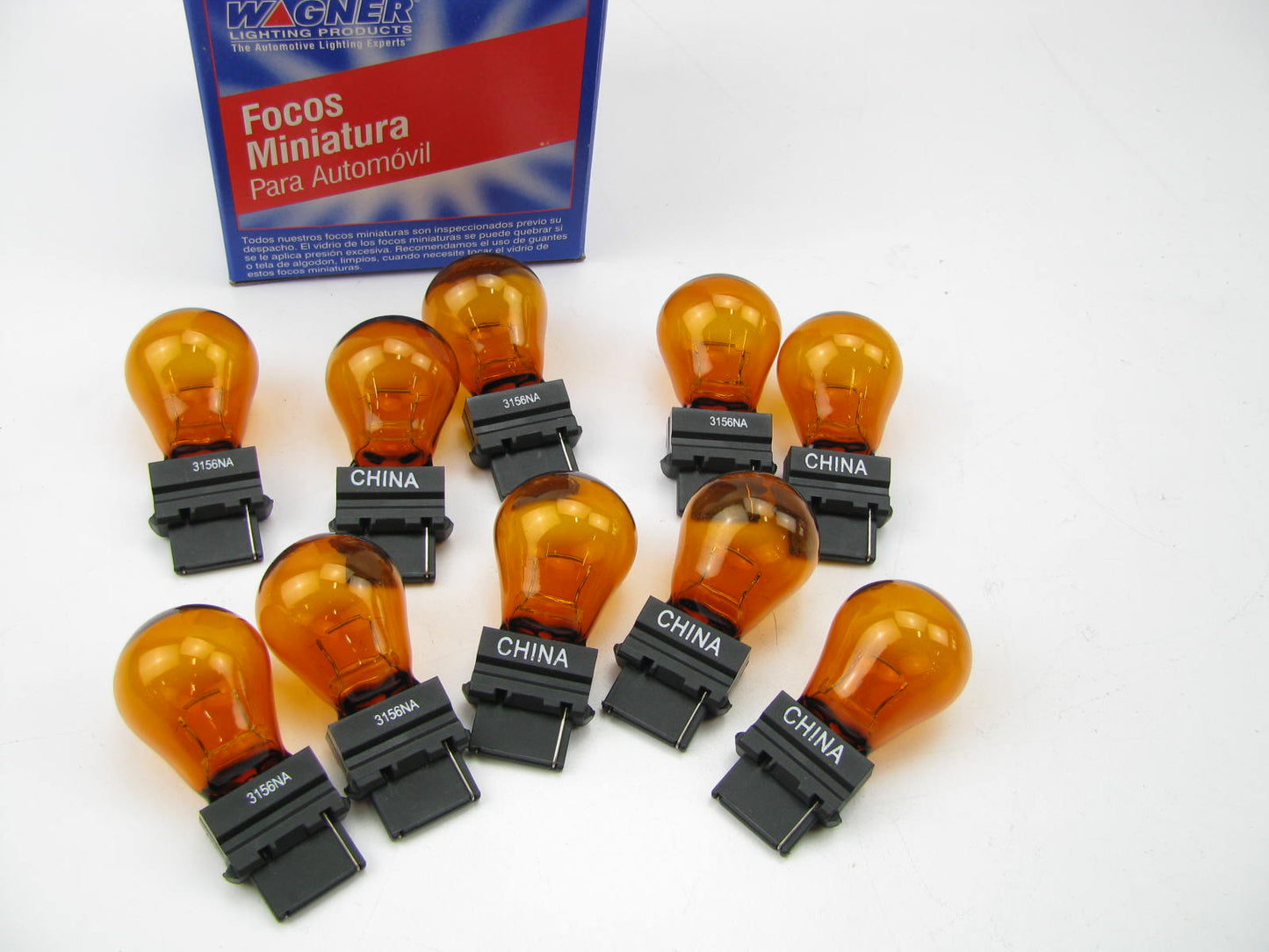 (10) Wagner 3156NA Amber Turn Signal Light Bulbs