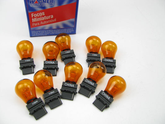 (10) Wagner 3156NA Amber Turn Signal Light Bulbs