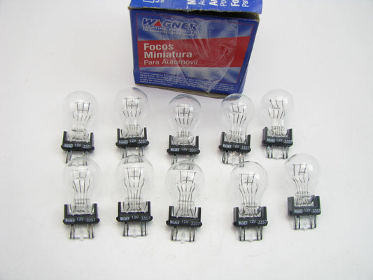 (10) Wagner 3357 Miniature Light Bulb - Double Contact Wedge GT-8 - PACK OF 10