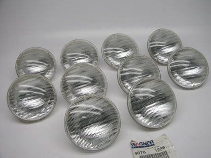 (10) Wagner 4078 Sealed Beam Light Lamp Bulb PAR46 5-3/4'' 50 Watts 6 Volts  6V