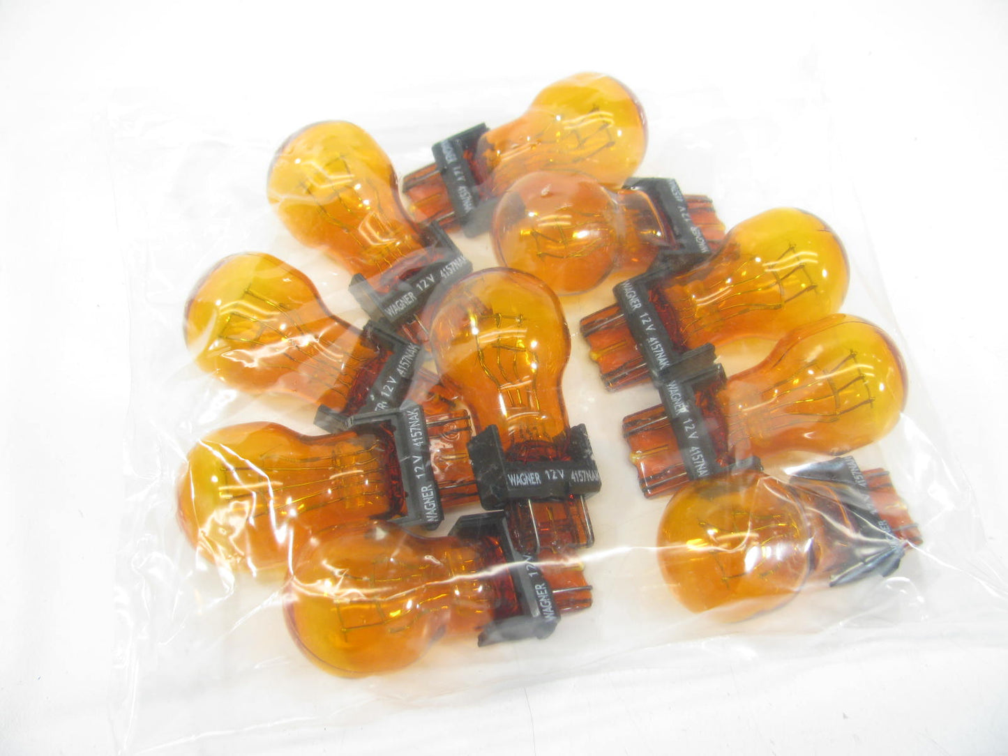 (10) Wagner 4157NALL Amber Turn Signal Light Bulb