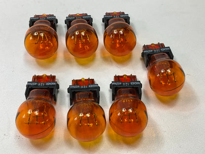 (7) Wagner 4157NALL Amber Turn Signal Light Bulb