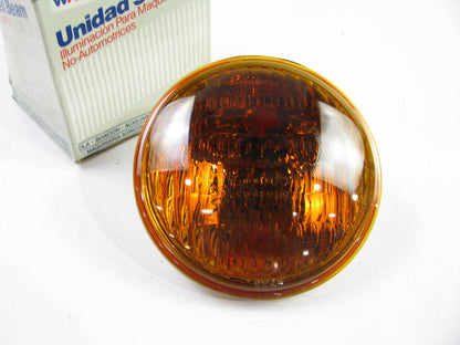 Wagner 4414A Amber Sealed Beam Lamp Light Bulb, PAR36 18 Watt, 12 Volt
