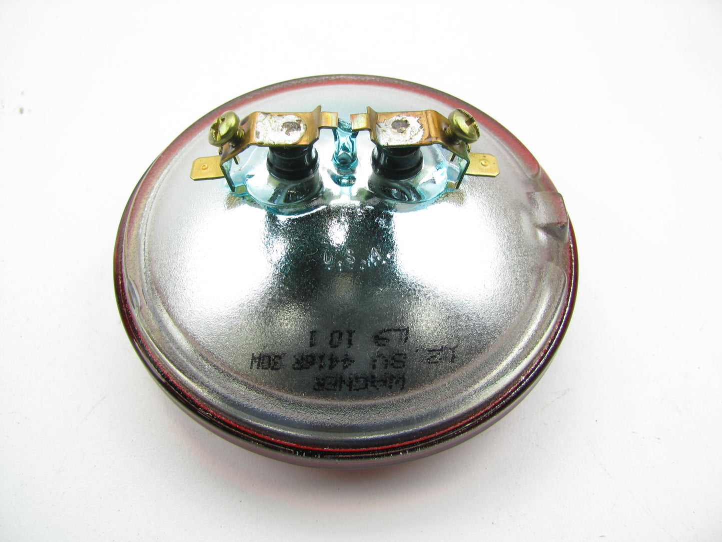 (2) Wagner 4416R PAR36 12.8V 30W Sealed Beam Lamp Light Bulbs - RED