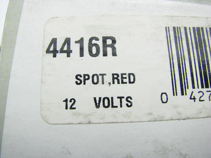 (2) Wagner 4416R PAR36 12.8V 30W Sealed Beam Lamp Light Bulbs - RED