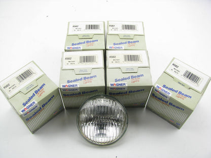 (6) Wagner 4502 Tractor Headlight Headlamp Sealed Beam Bulb 28V 50W PAR36