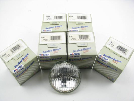 (6) Wagner 4502 Tractor Headlight Headlamp Sealed Beam Bulb 28V 50W PAR36