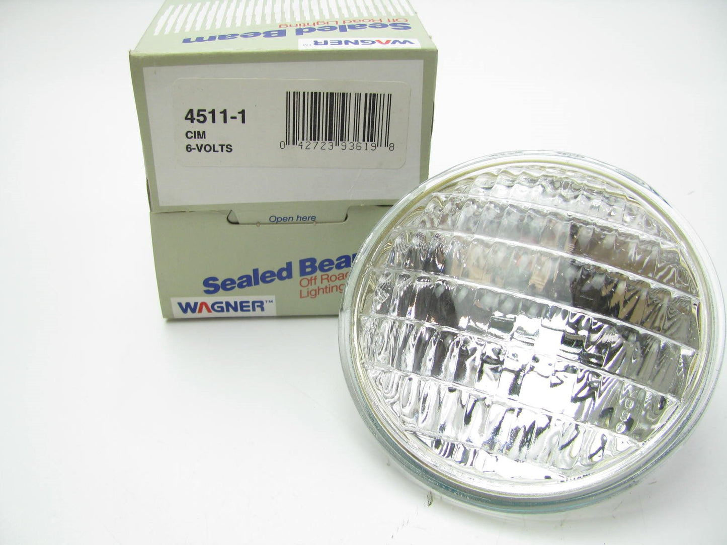 Wagner 4511 Sealed Beam Light Lamp Bulb - 6.2 Volt, 30 Watt, 4.5''