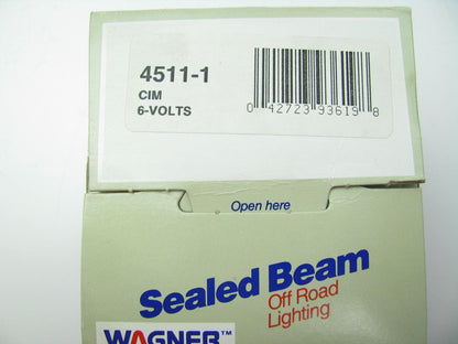 Wagner 4511 Sealed Beam Light Lamp Bulb - 6.2 Volt, 30 Watt, 4.5''