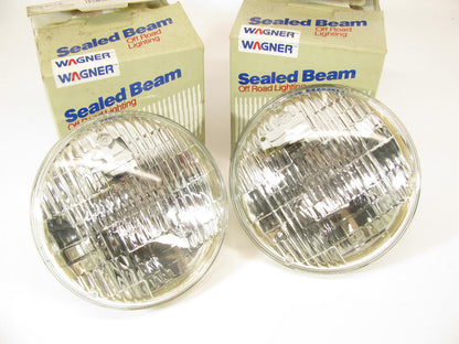 (2) Wagner 4579 Sealed Beam Headlamp Headlight Bulbs 28V 80W PAIR