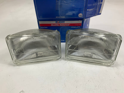 (2) Wagner 4912-1 Sealed Beam Headlamp Headlight Bulb 100x165mm 12V 50W