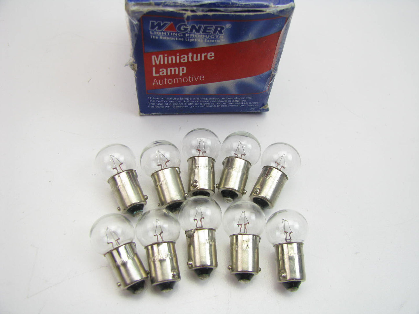 (10) Wagner 57 Miniature Light Bulb - Miniature Bayonet G-4 1/2