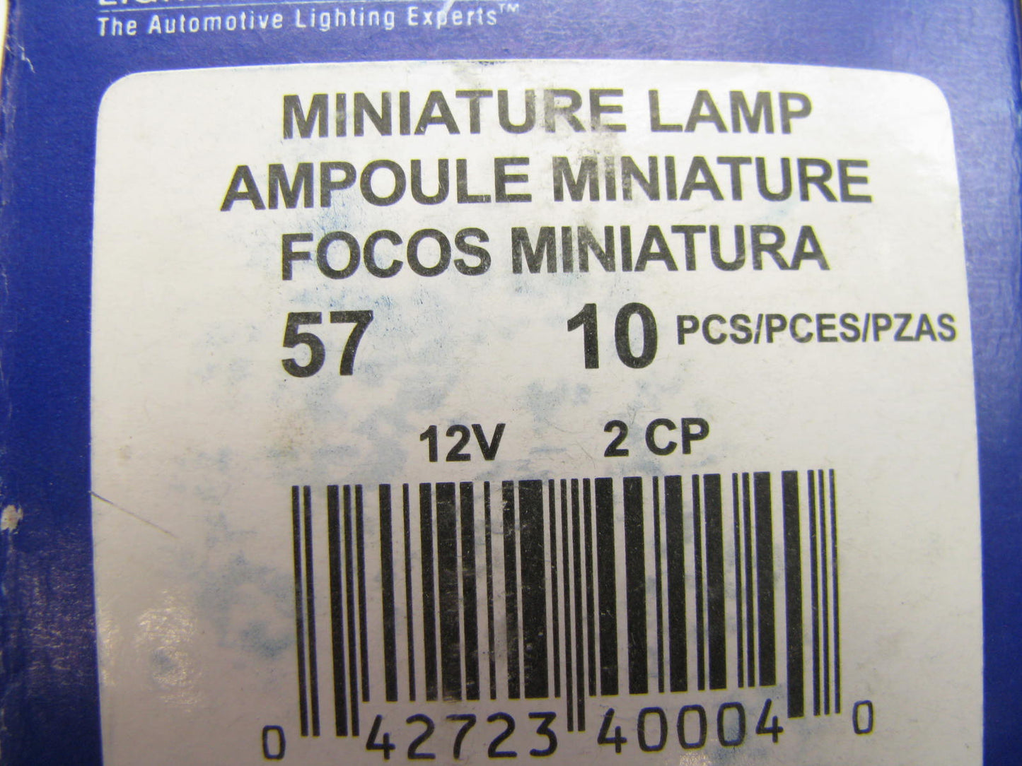 (10) Wagner 57 Miniature Light Bulb - Miniature Bayonet G-4 1/2