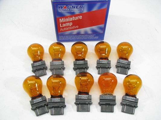 (10) Wagner 5702AK Amber Turn Signal Lamp Light Bulb GT8 12V