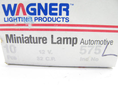 (10) Wagner 575 Map Light Dome Light Bulbs