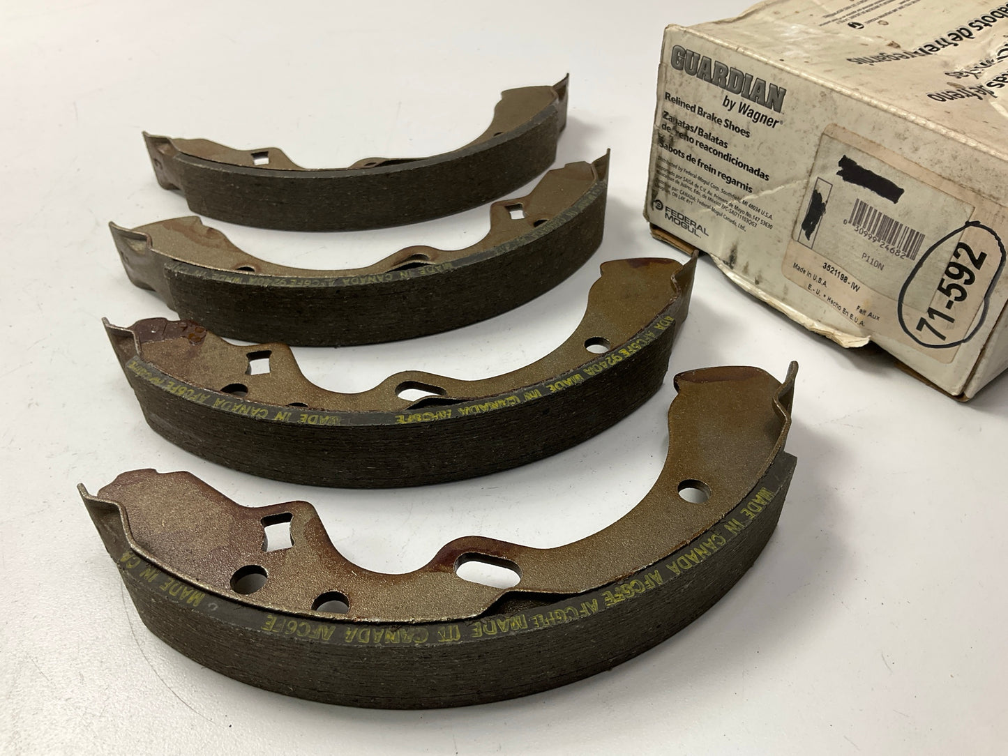 Wagner 71-592 Front Brake Shoes 1988-89 Mazda 323, 1988-90 Mercury Tracer