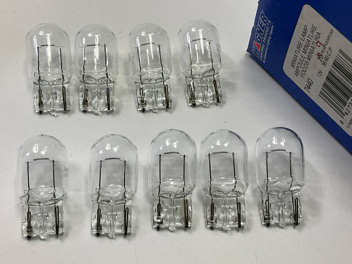 (9) Wagner 7440 Light Bulb 12V , 36.60 C.P