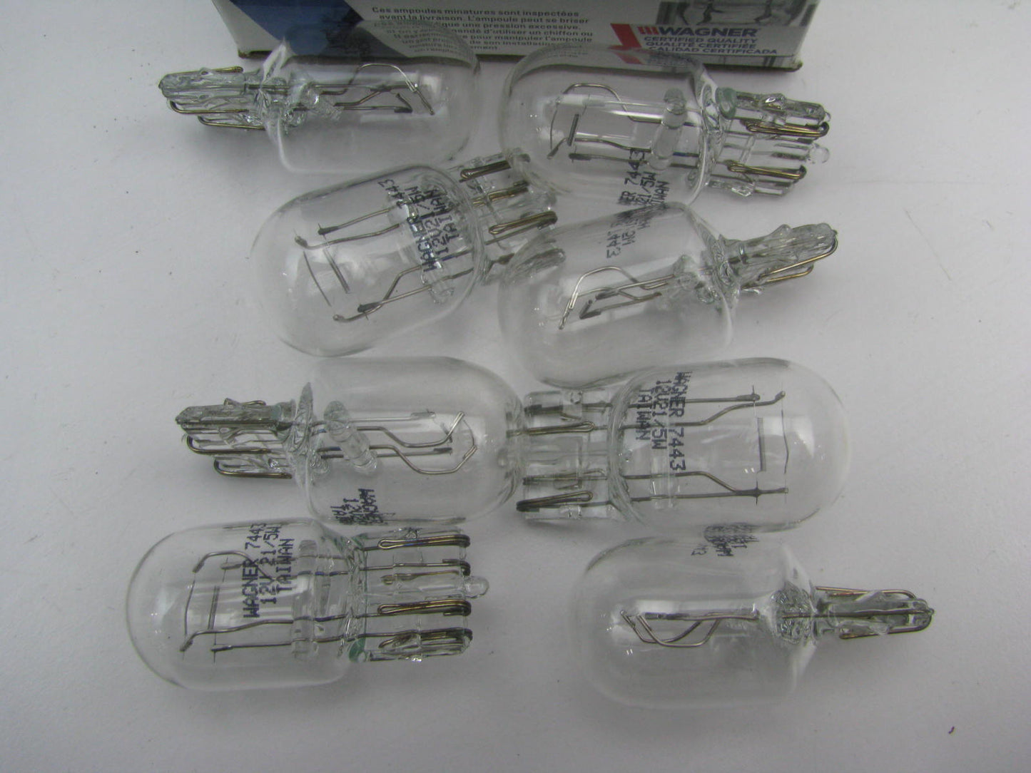 (8) Wagner 7443 Tail Light Bulbs