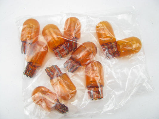 (10) Wagner 7443NA Amber Turn Signal Parking Light Bulbs