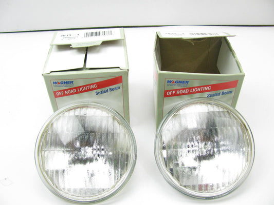 2 Wagner 7613 4.5'' 6 Volt 8 Watt CLEAR Emergency Sealed Beam Light Lamp Bulbs 6V