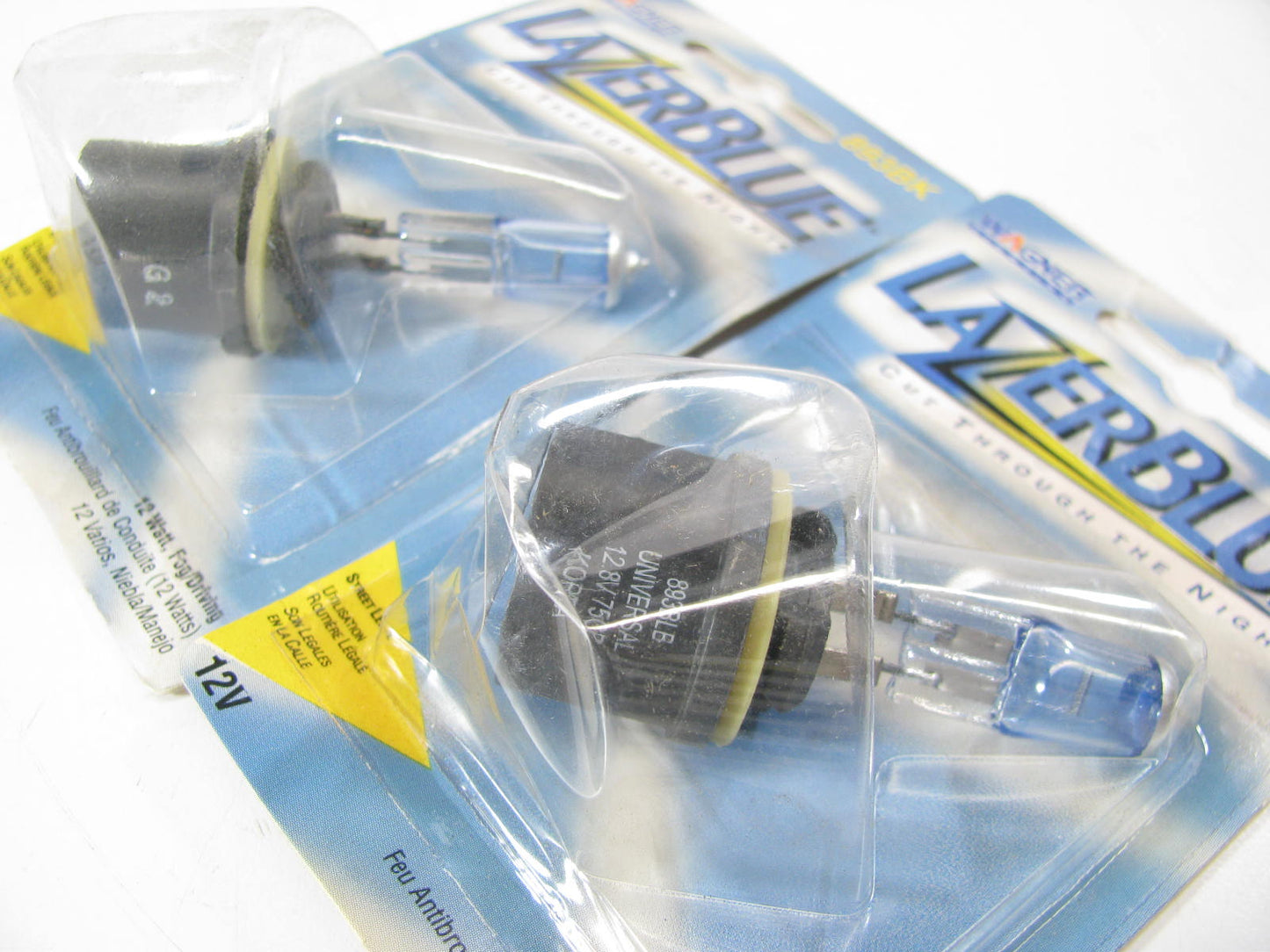 (2) Wagner 893BK Lazer Blue Fog Light Lamp Bulb