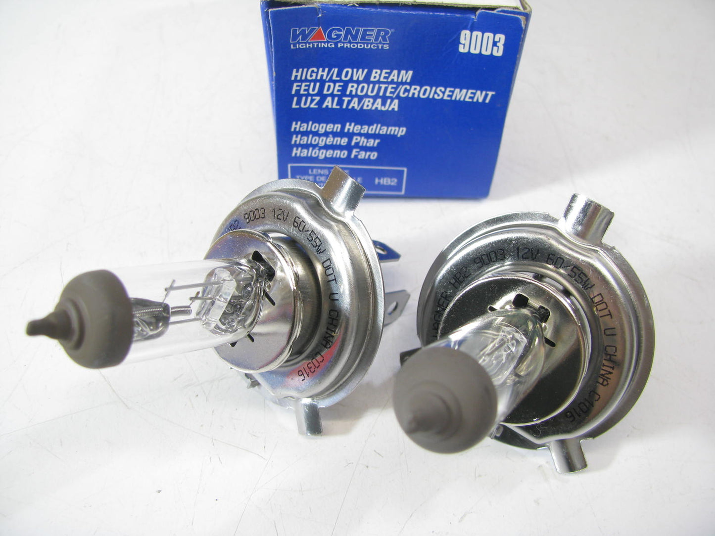 (2) Wagner 9003 Headlamp Headlight Light Bulb - 12V 55/60W