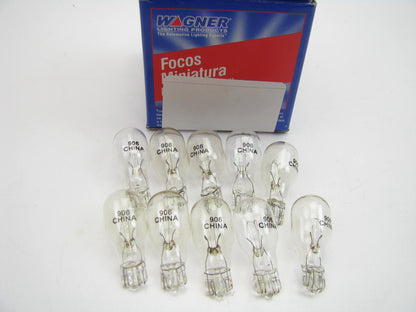 (10) Wagner 906 Miniature Light Bulb - Wedge T-5