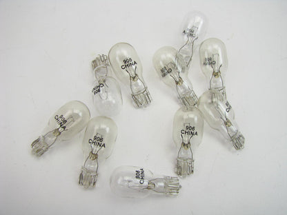 (10) Wagner 906 Miniature Light Bulb - Wedge T-5