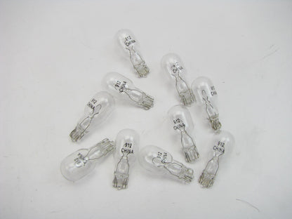 (10) Wagner 912 Miniature Light Bulb - Wedge T-5 5/8